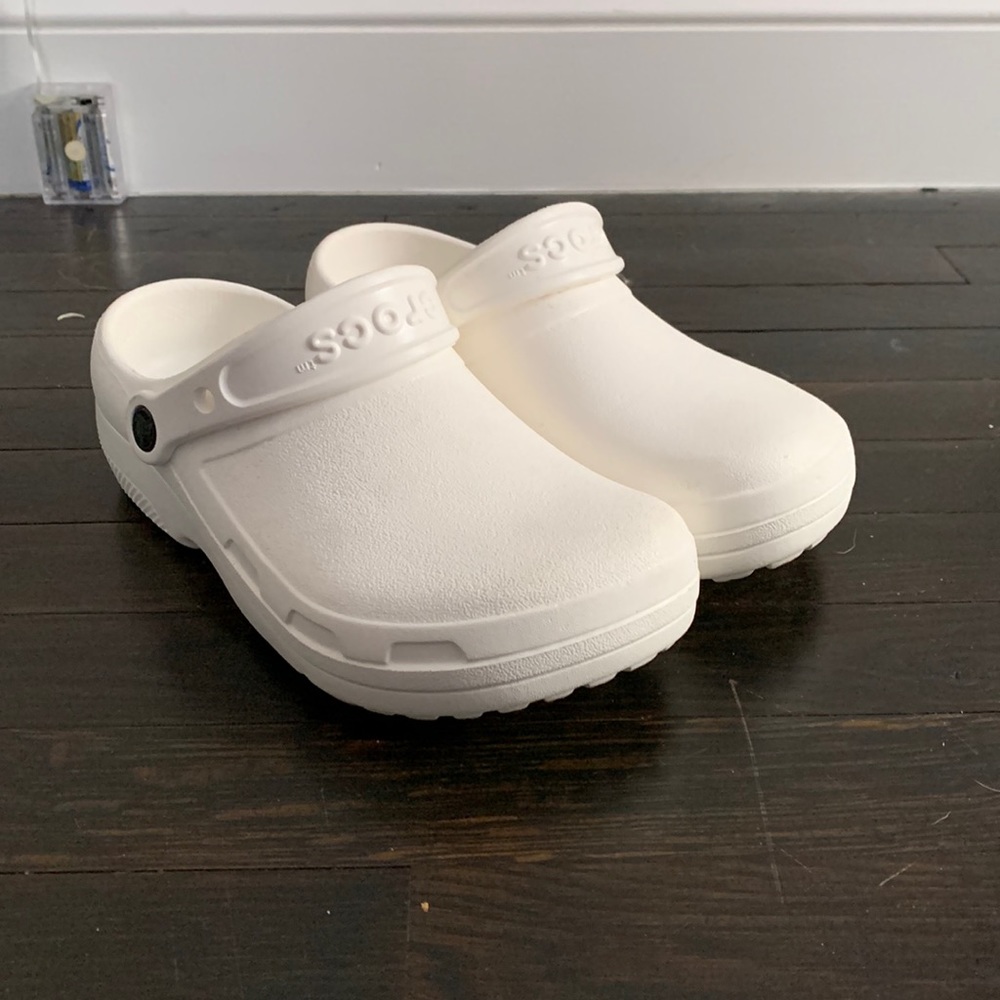 White Crocs